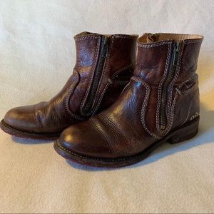 Bed Stu Cobbler Ankle Boots with Zippers